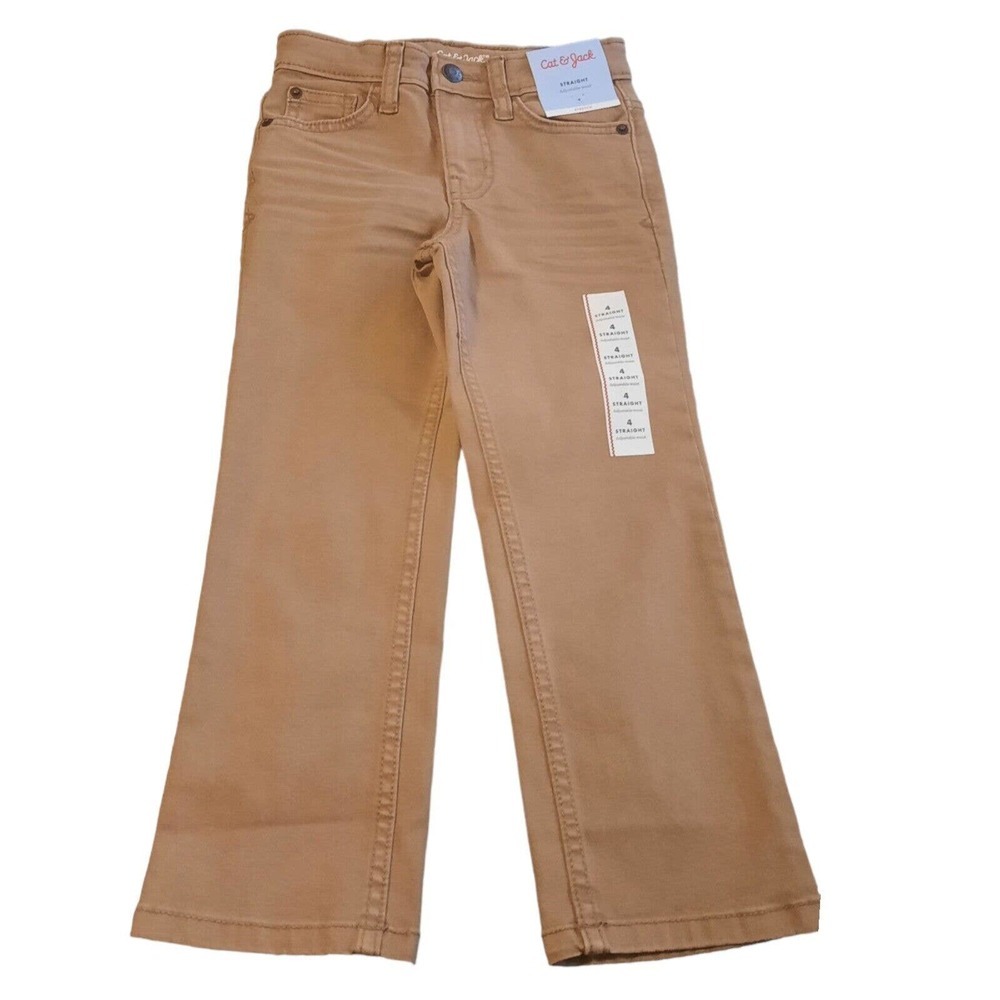 Cat and Jack Boys Size‎ 4 Pants Straight Fit Adjustable Waist